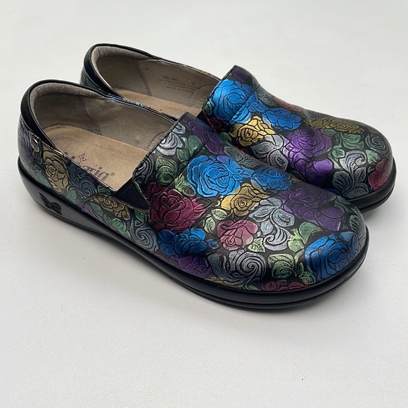 Alegria Kel-466 Colorful Leather Slip-Ons - Picture 3 of 15